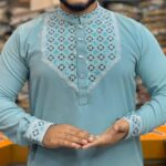 আকাশি কালার পাঞ্জাবী। কোডঃ ৪২