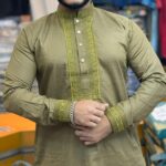 ওলিভ কালার পাঞ্জাবী। কোডঃ ৬৬