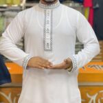 সাদা কালার পাঞ্জাবী। কোডঃ ৯৬